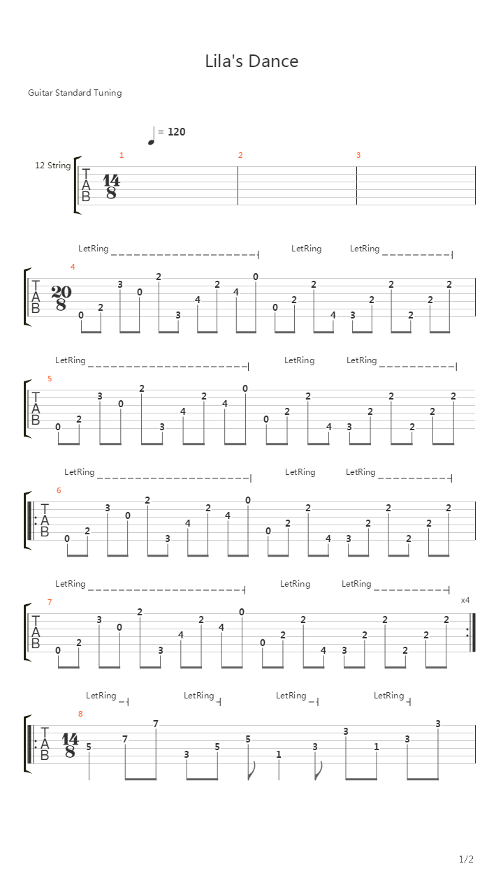 Lila's Dance吉他谱