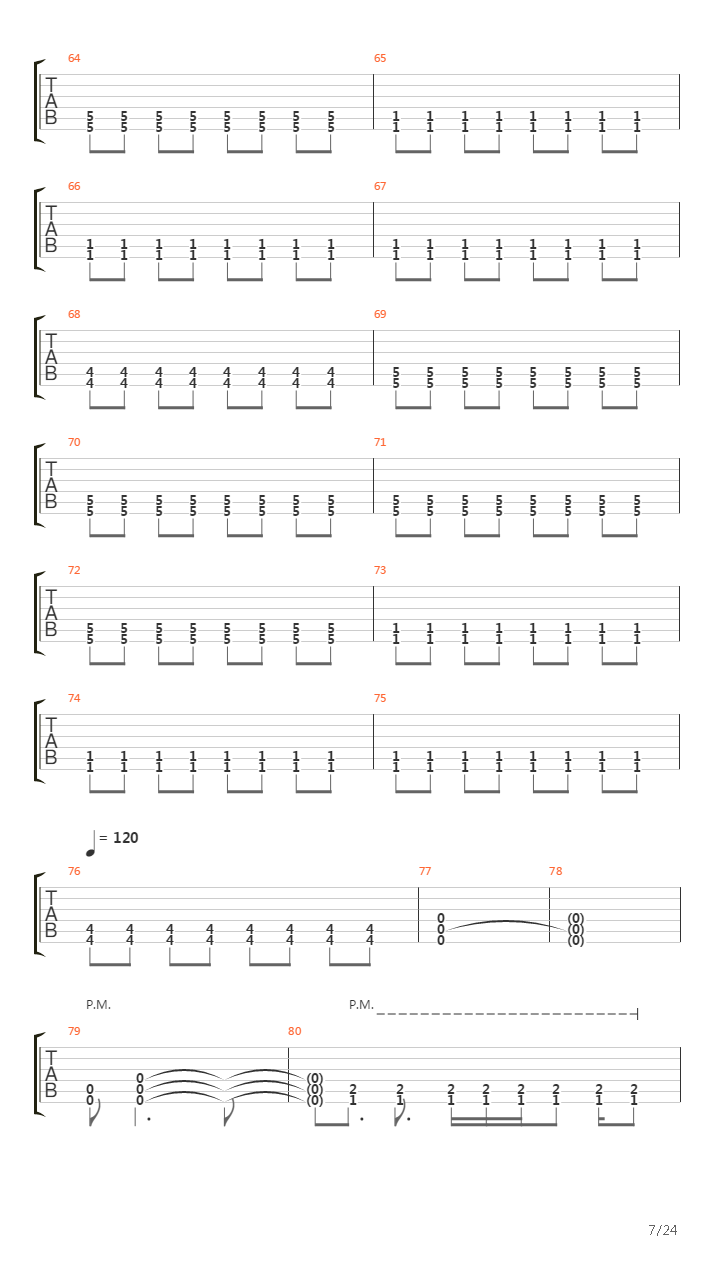 Maelstrom吉他谱