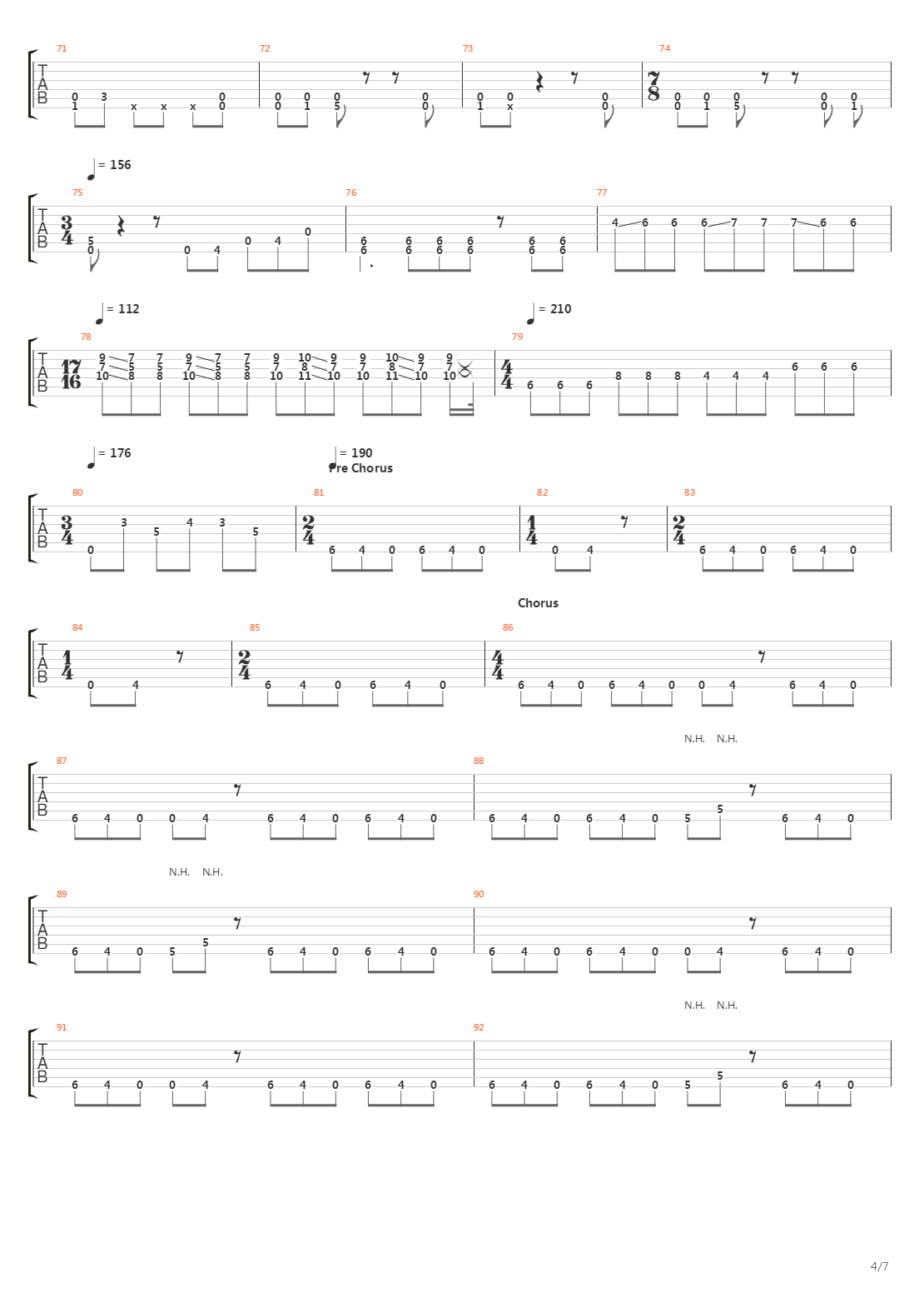 Endless Vortex Towards Erasing Destiny吉他谱