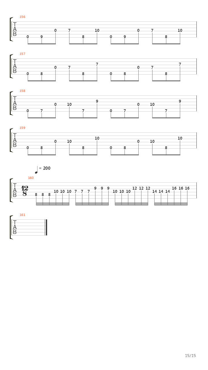 Endless Vortex Towards Erasing Destiny吉他谱