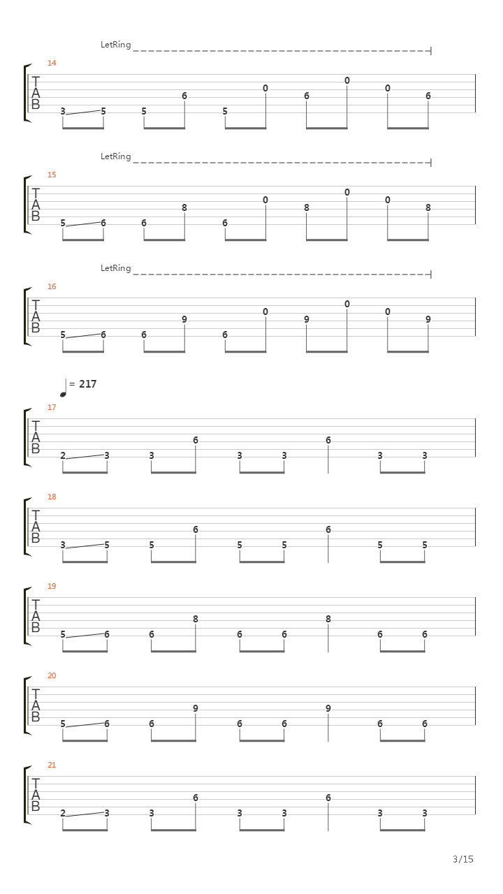 Endless Vortex Towards Erasing Destiny吉他谱