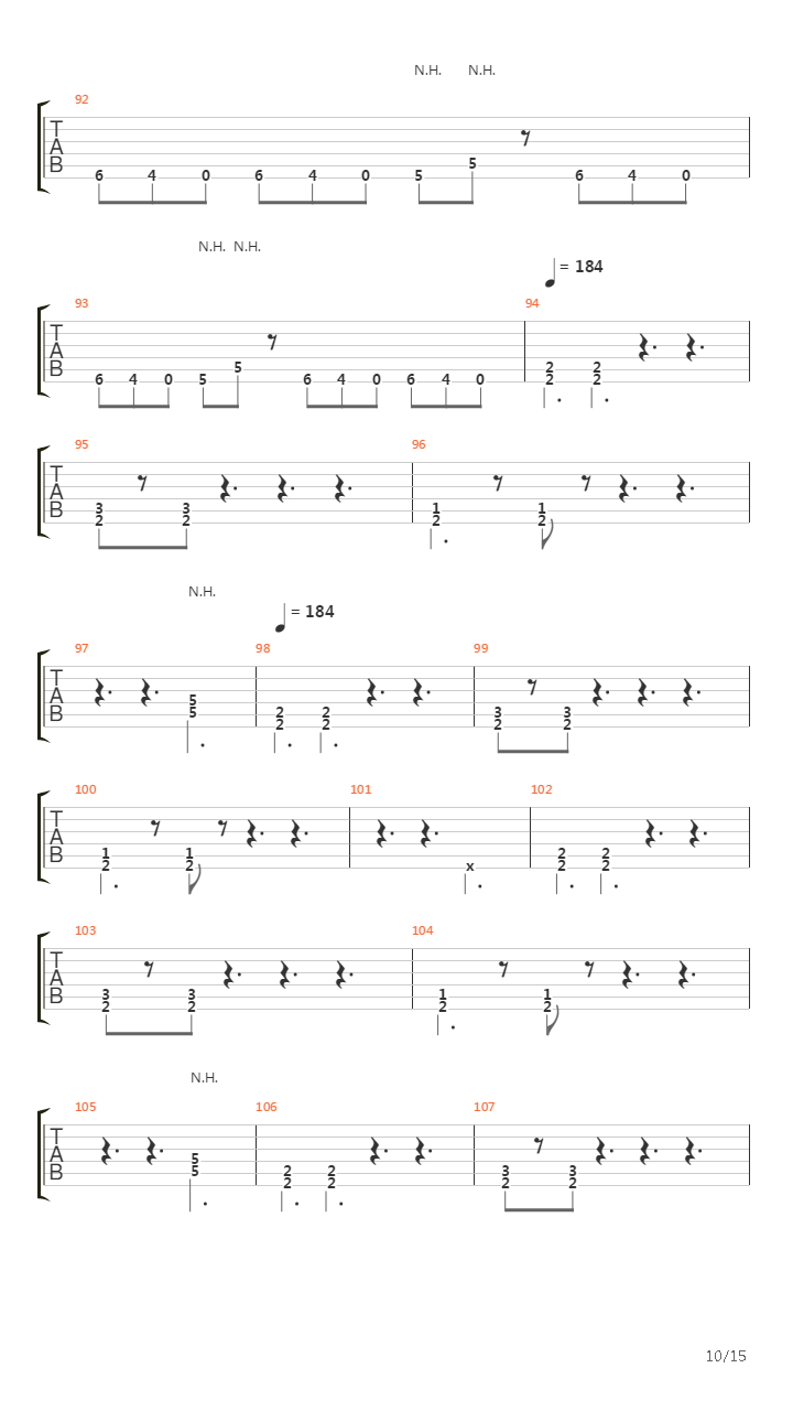 Endless Vortex Towards Erasing Destiny吉他谱