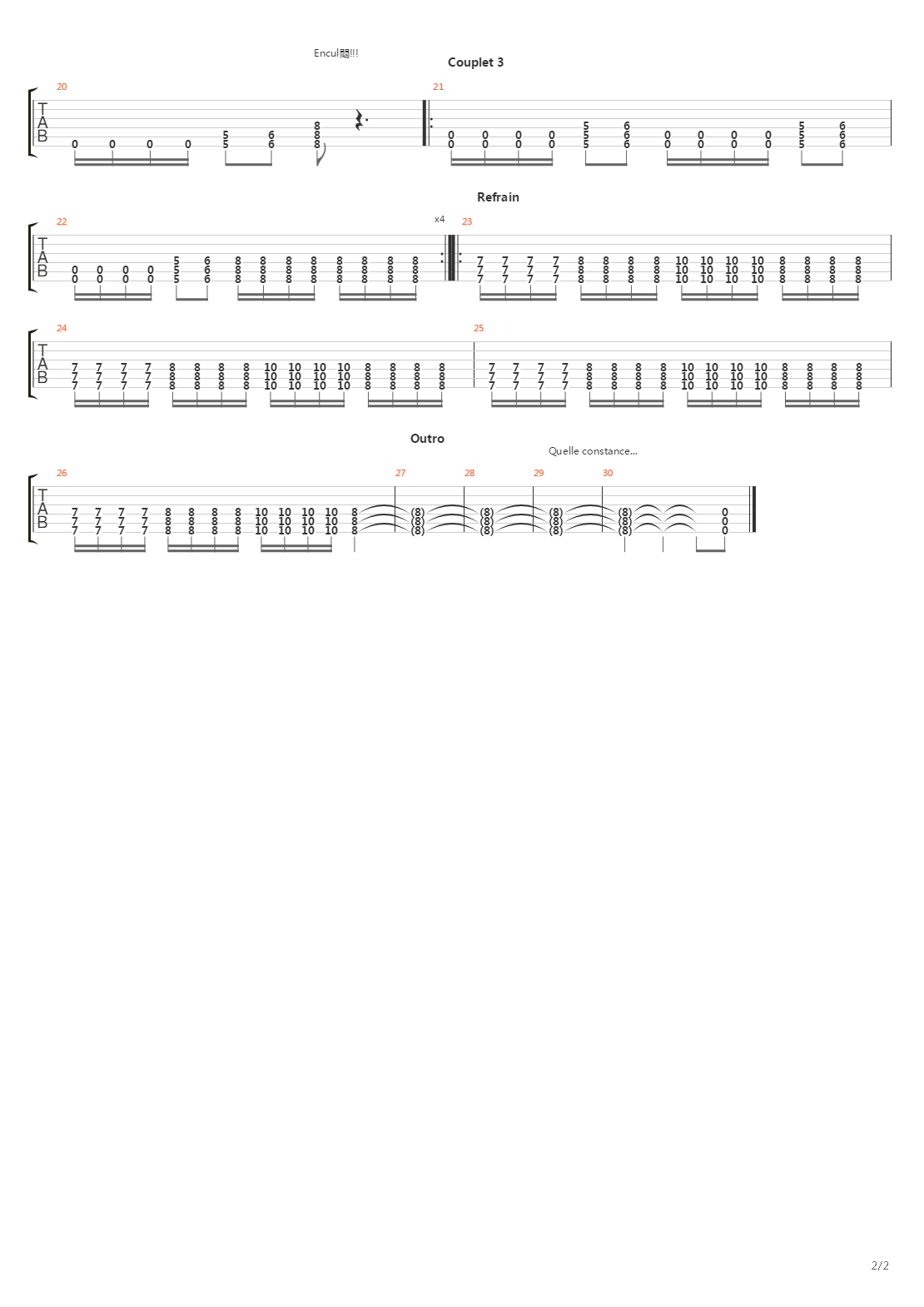 P4吉他谱