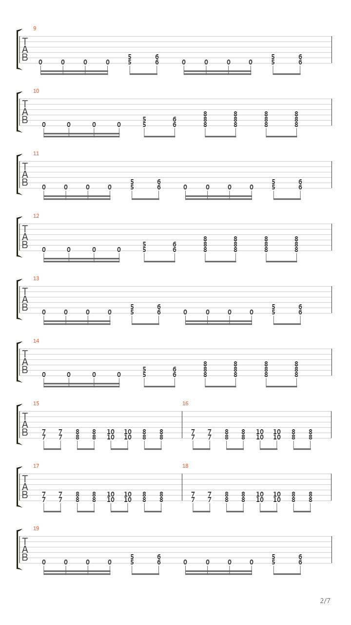 P4吉他谱