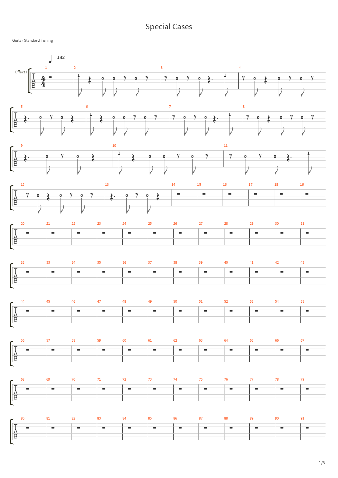 Special Cases吉他谱