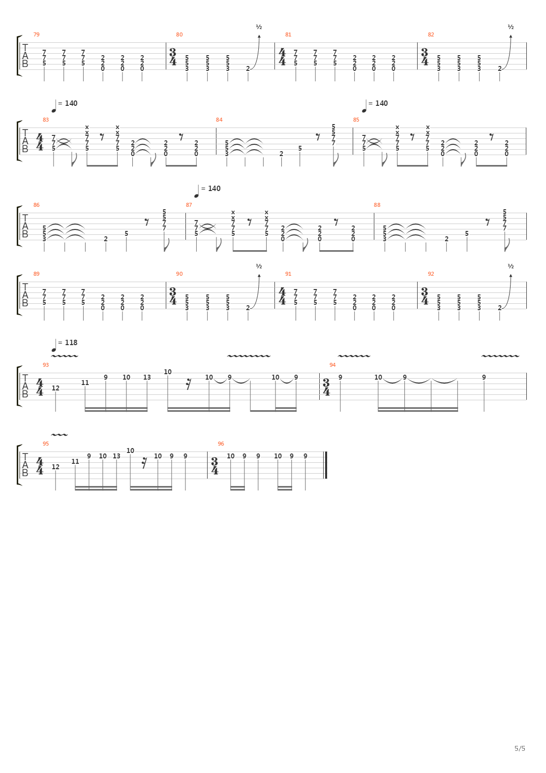 Evil Shower吉他谱