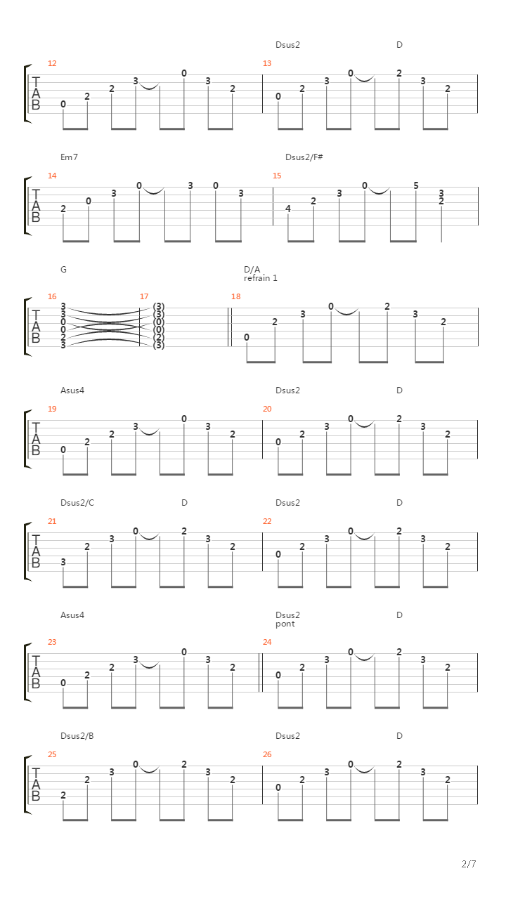 Bille De Verre吉他谱