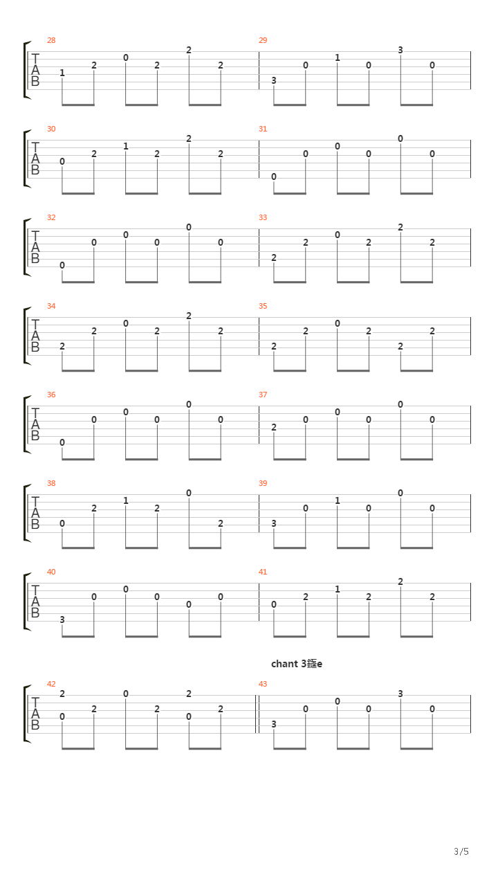 Fontenay Aux Roses吉他谱