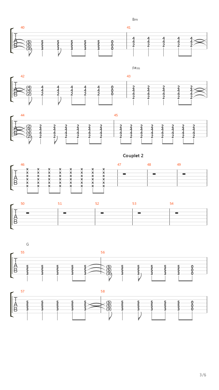 Matador吉他谱