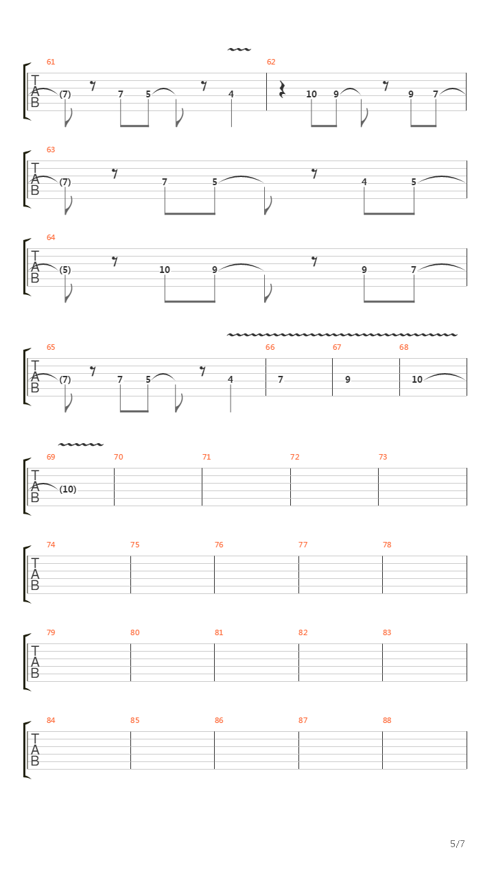 Destroyer吉他谱