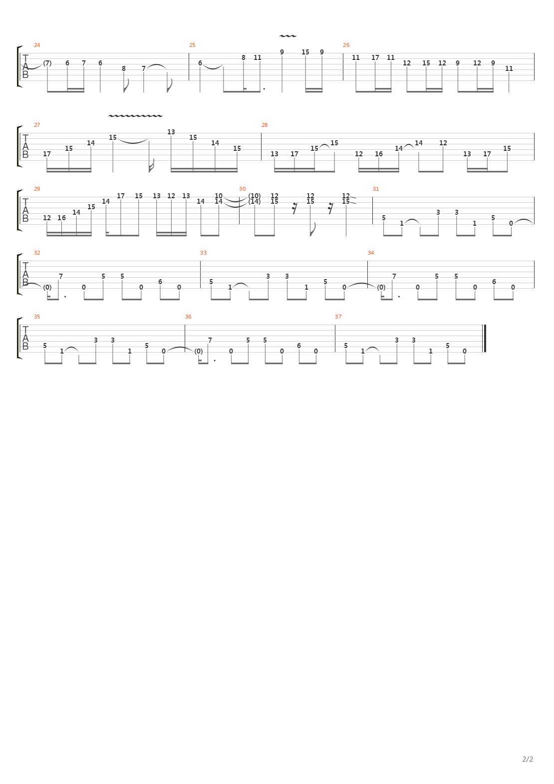 Космос吉他谱