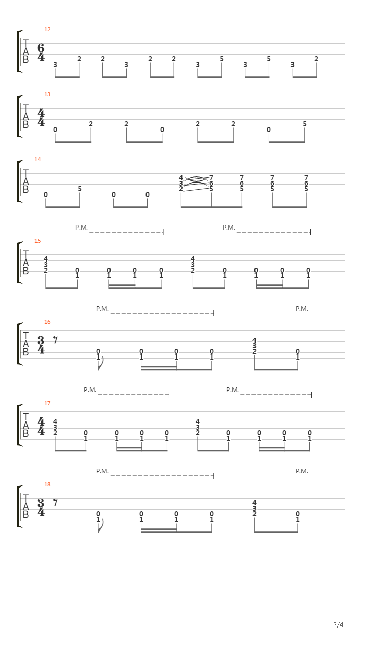 Космос吉他谱