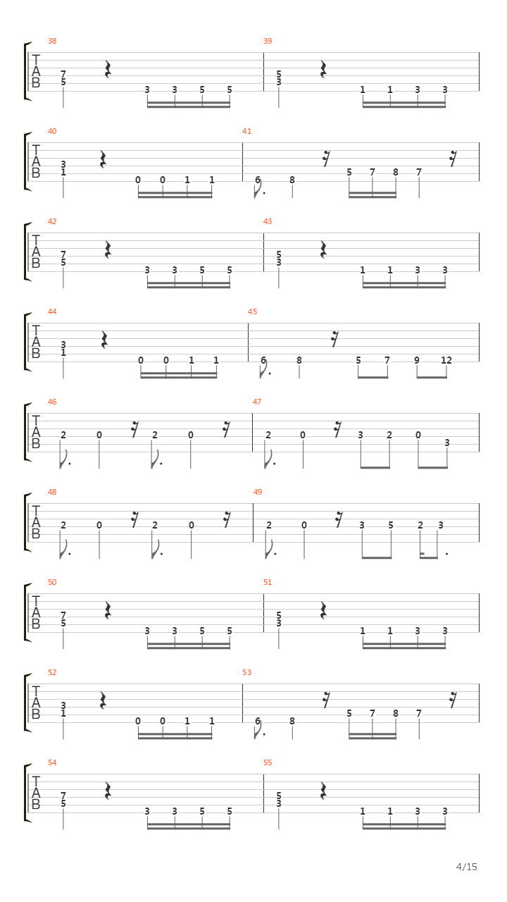 Music from caslevania 2吉他谱