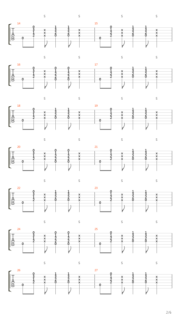 Spanish Raw吉他谱