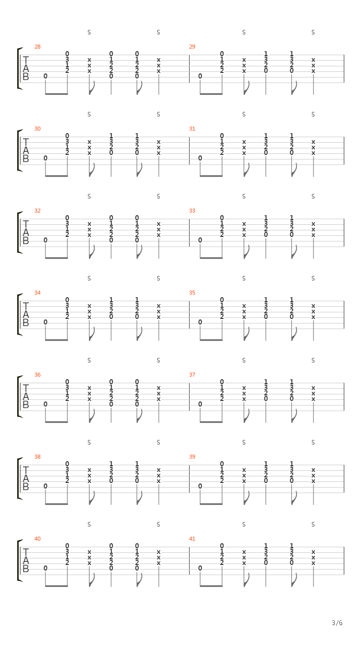 Spanish Raw吉他谱