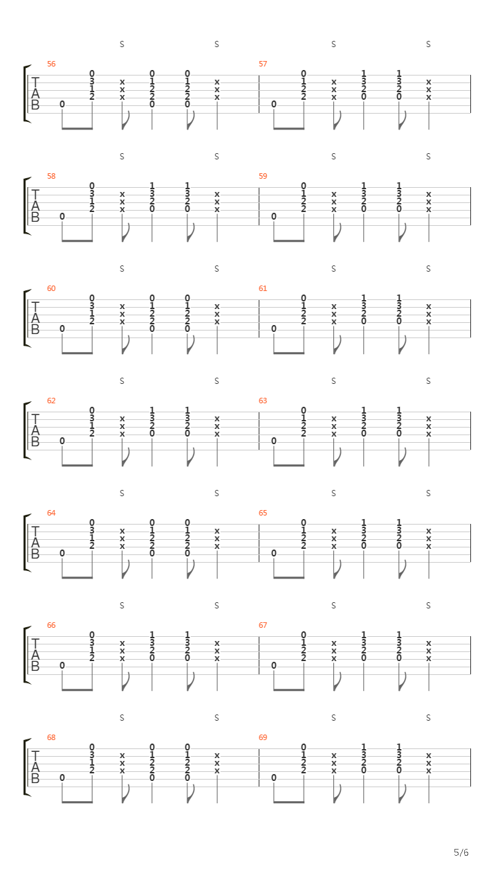 Spanish Raw吉他谱
