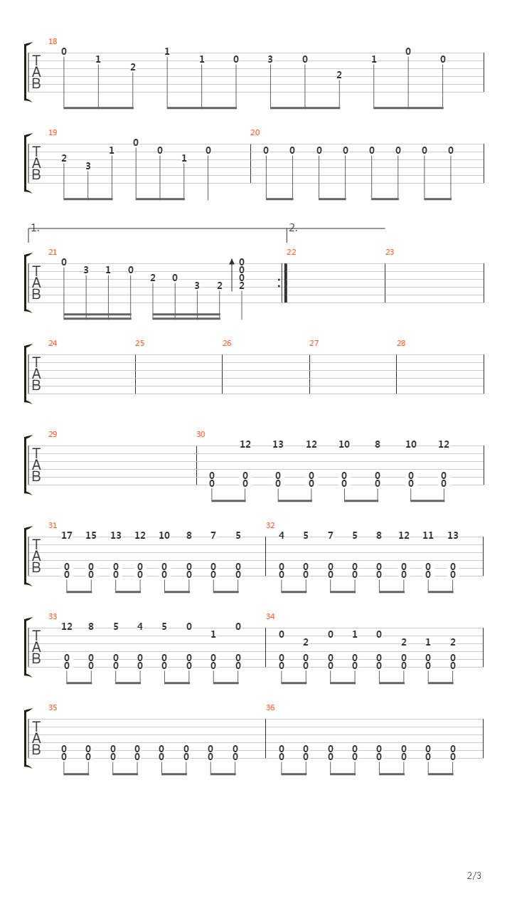 Sonata De Fuego吉他谱