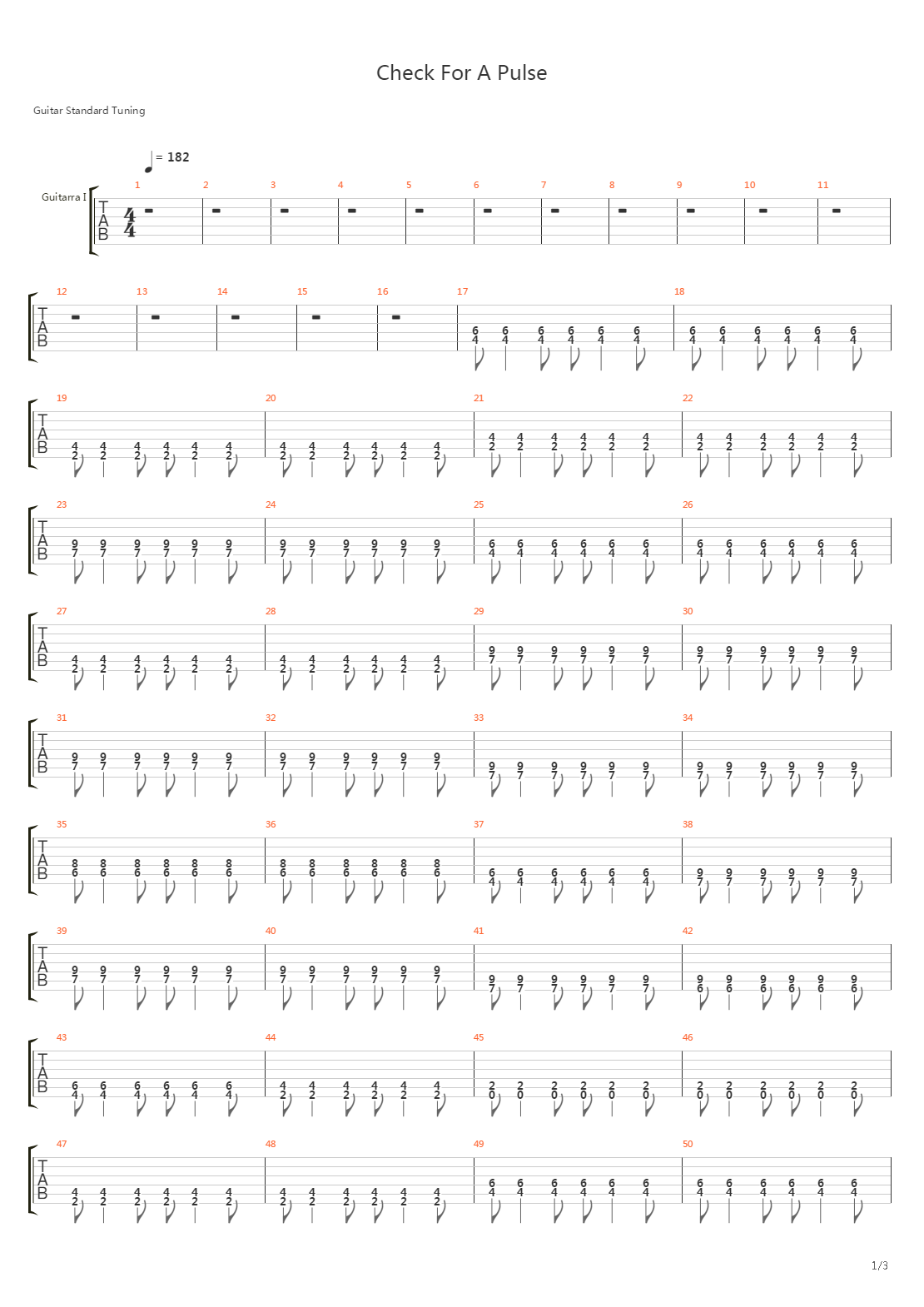 Check For A Pulse吉他谱