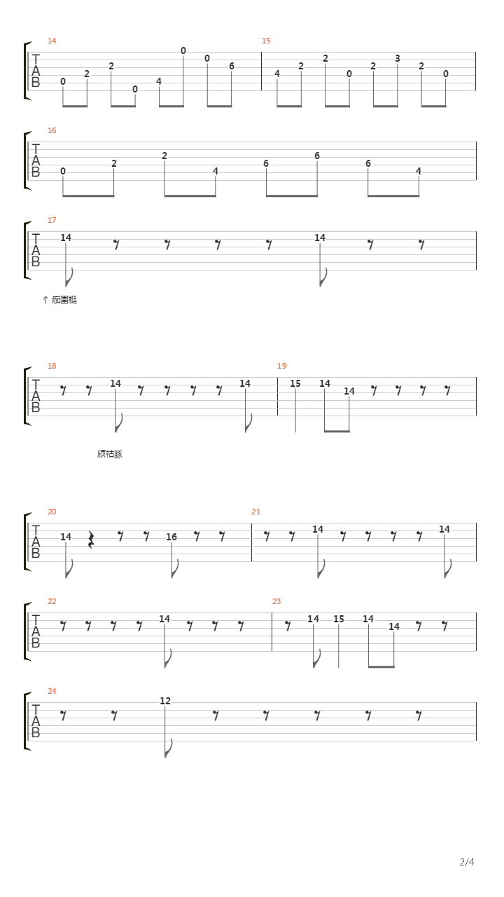 220吉他谱