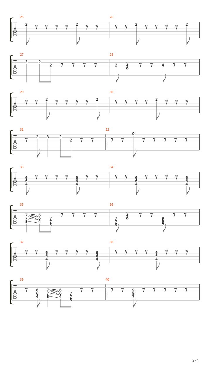 220吉他谱