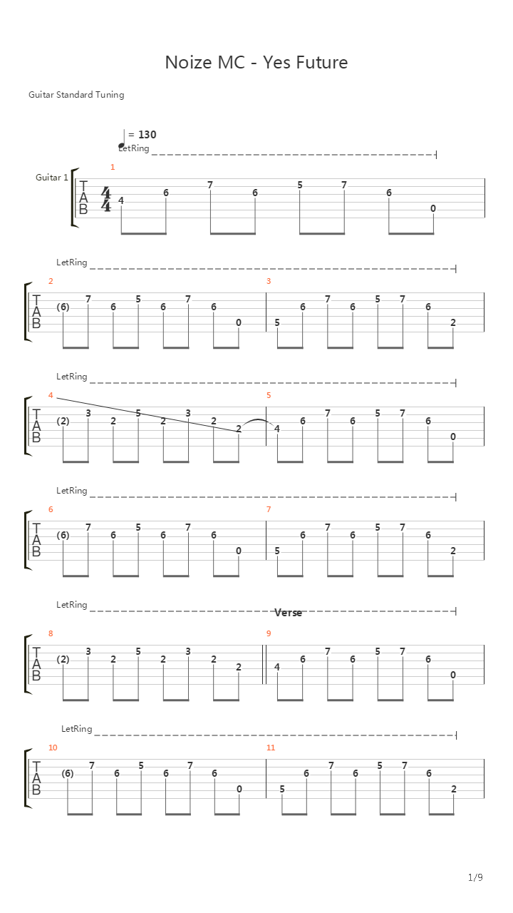 Yes Future (Live)吉他谱