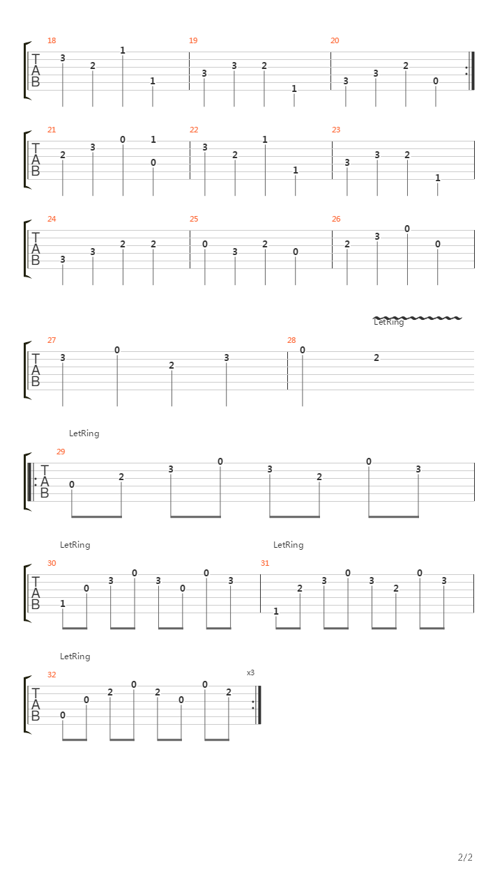 Кошка吉他谱