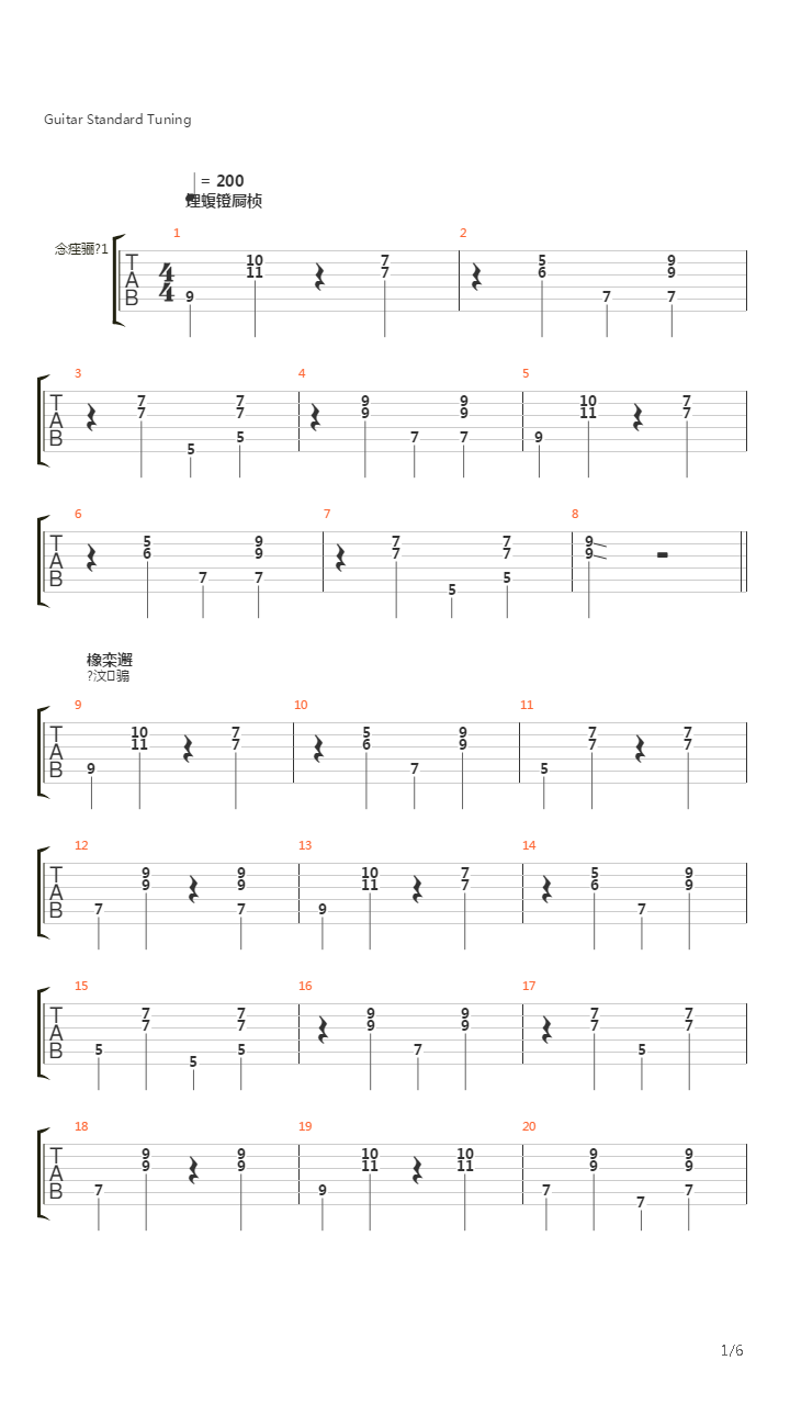 Манки бизнес吉他谱