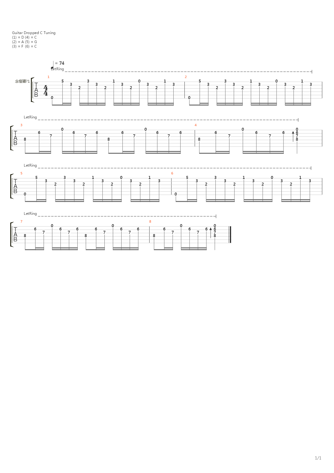 Frontlines (intro)吉他谱