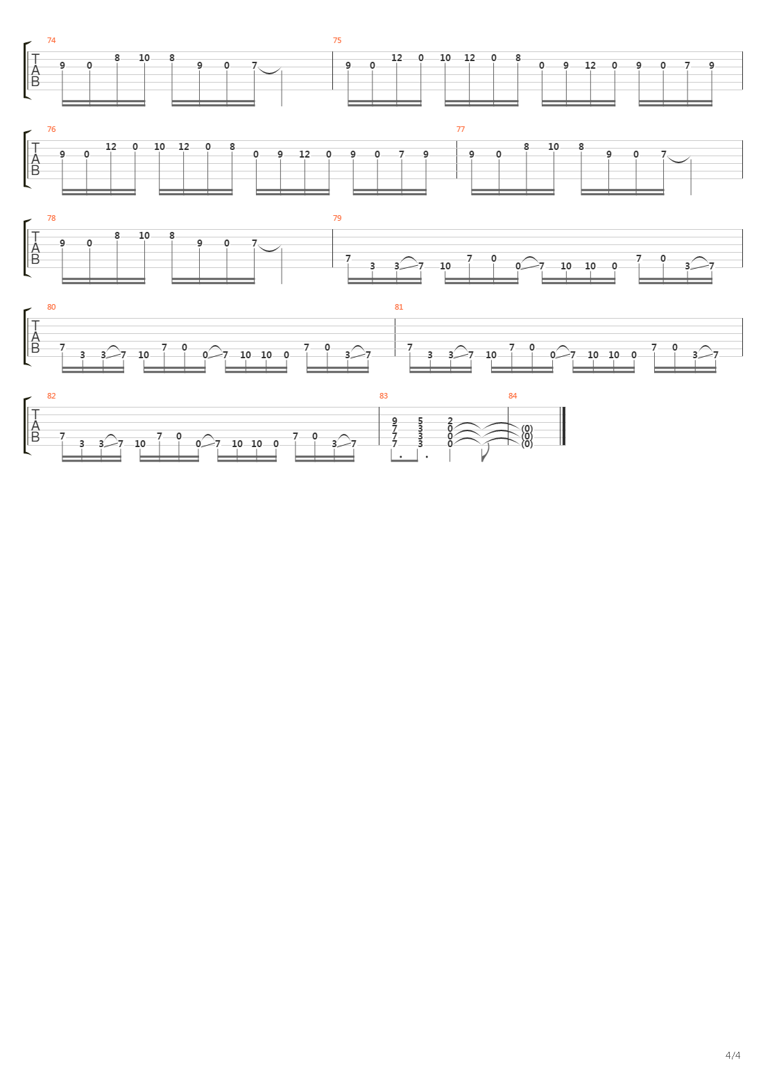 Cemetery Like A Stage吉他谱