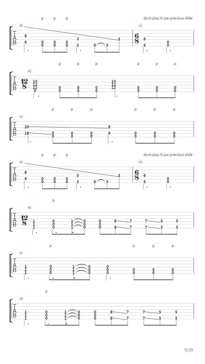 Perihelion吉他谱