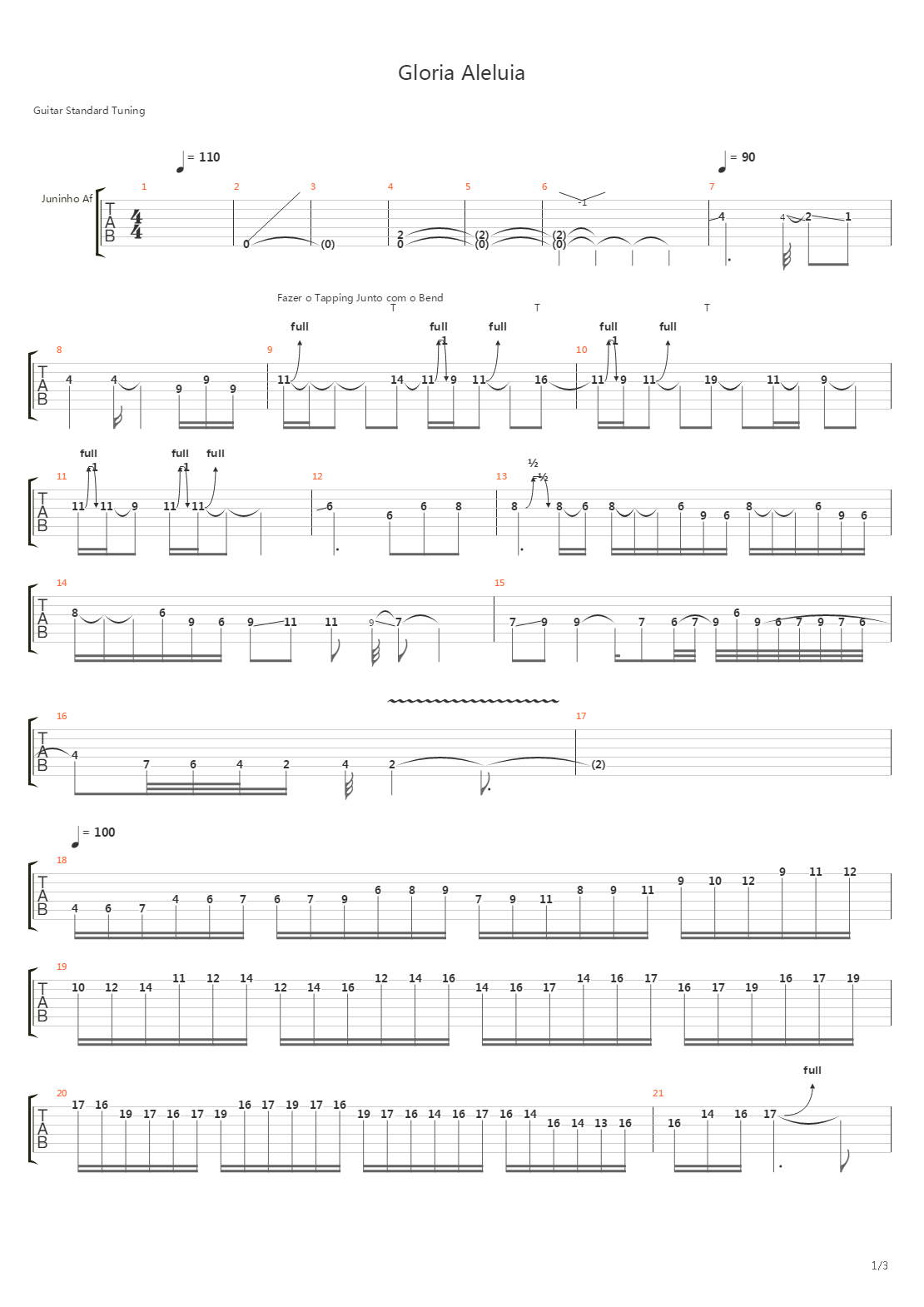 Gloria (instrumental)吉他谱