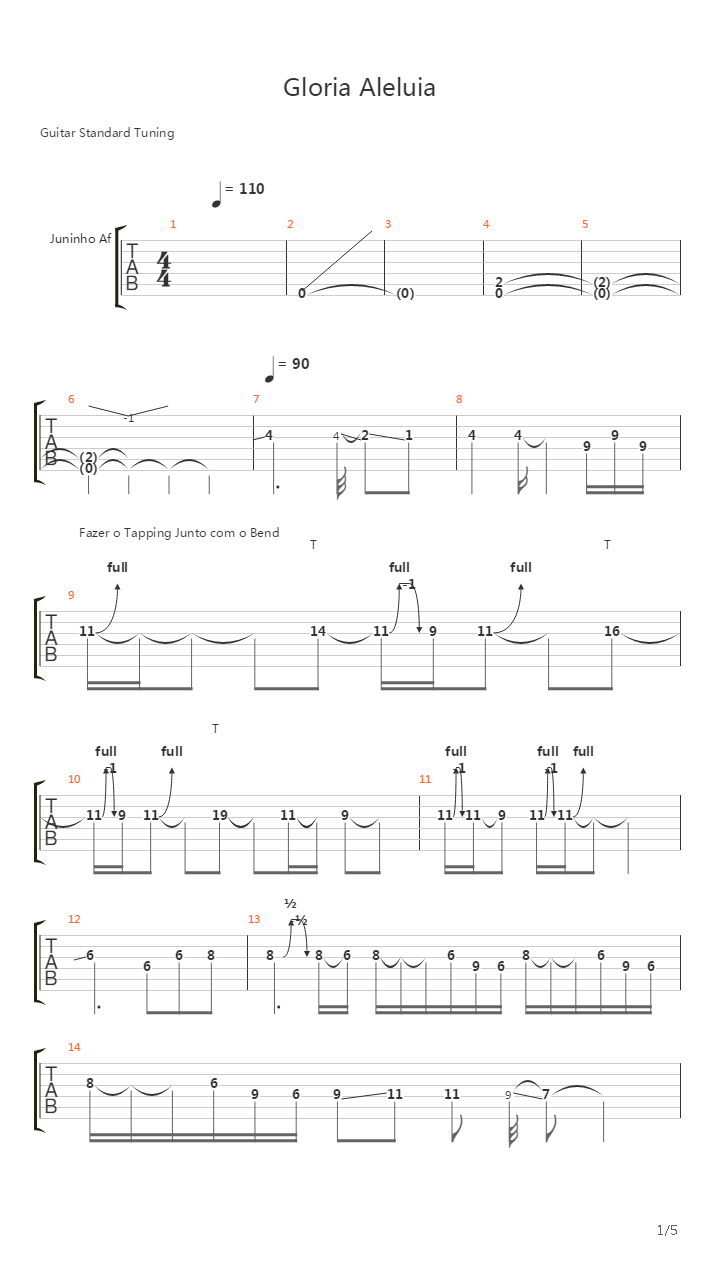 Gloria (instrumental)吉他谱