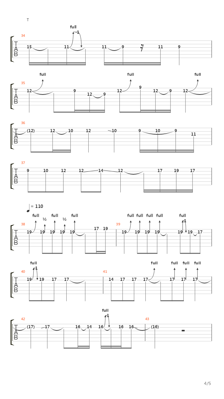 Gloria (instrumental)吉他谱