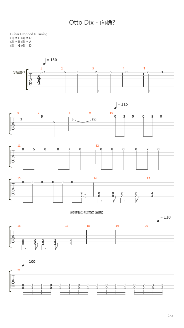 Птицы吉他谱