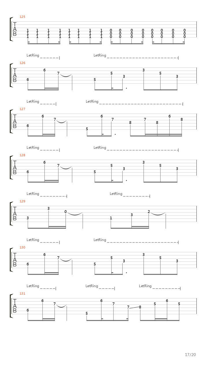 Beyond The Pale吉他谱