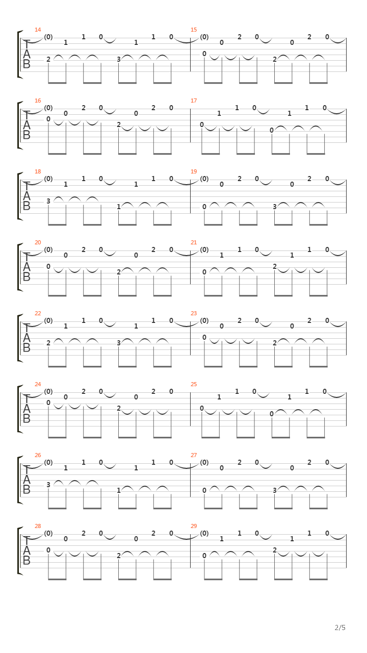 Latericius Valete吉他谱