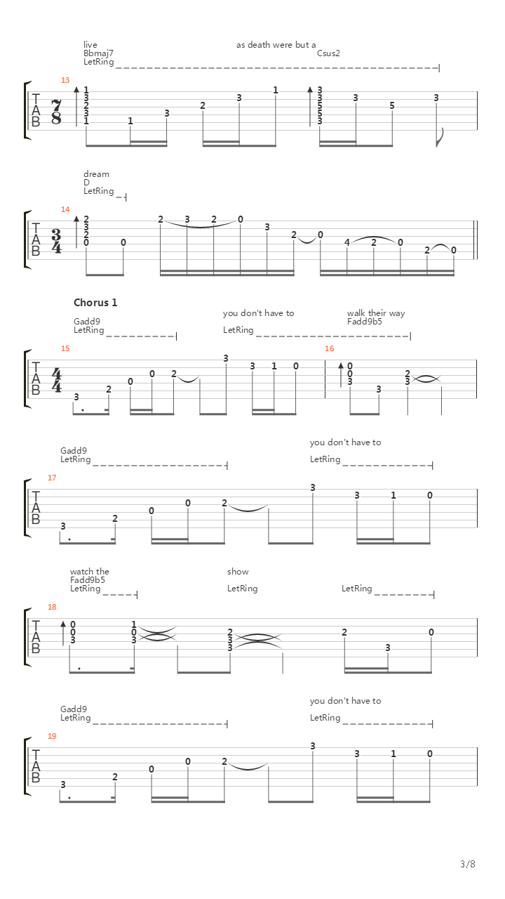 Leaving Entropia (Epilogue)吉他谱