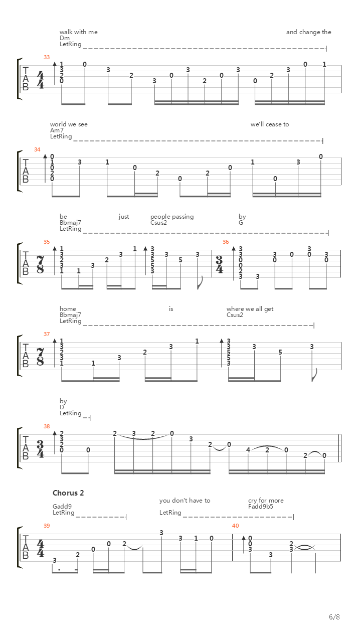 Leaving Entropia (Epilogue)吉他谱