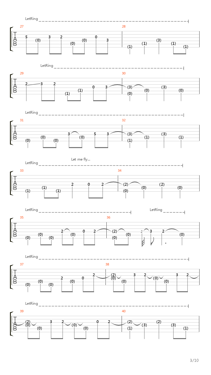 Undertow吉他谱