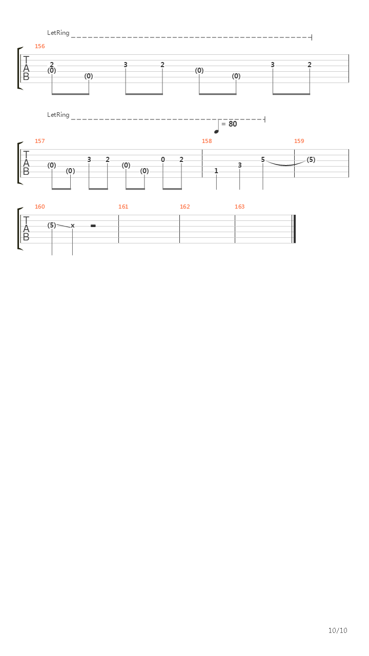 Undertow吉他谱