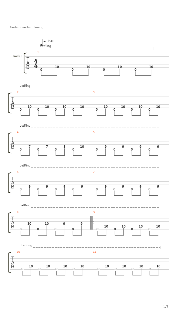 Serial Lier吉他谱