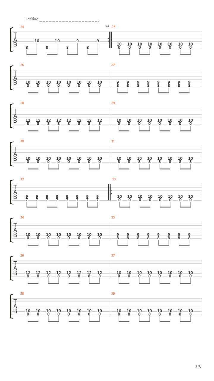 Serial Lier吉他谱