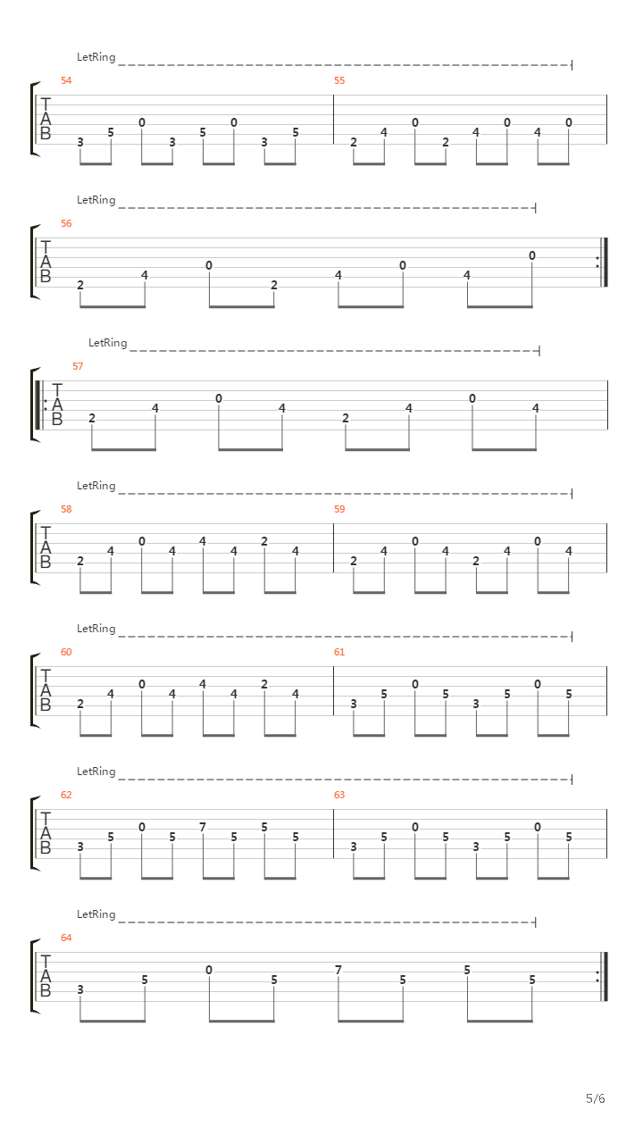 Serial Lier吉他谱