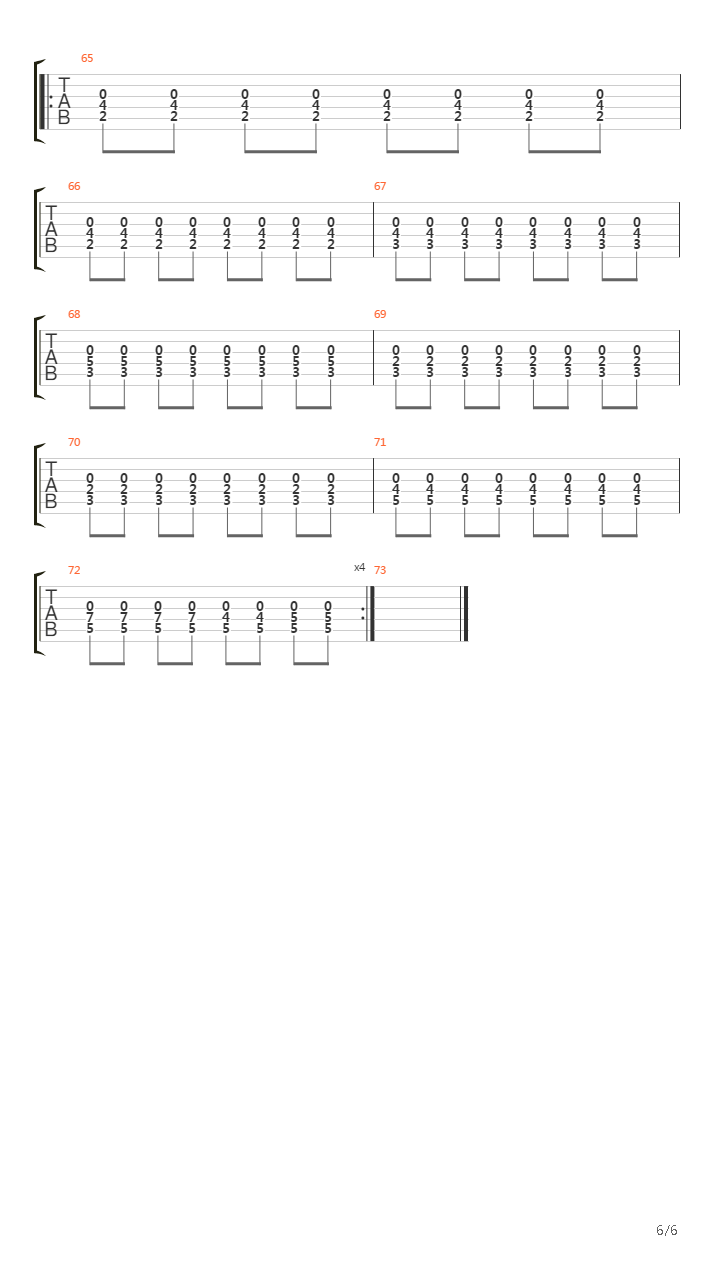 Serial Lier吉他谱