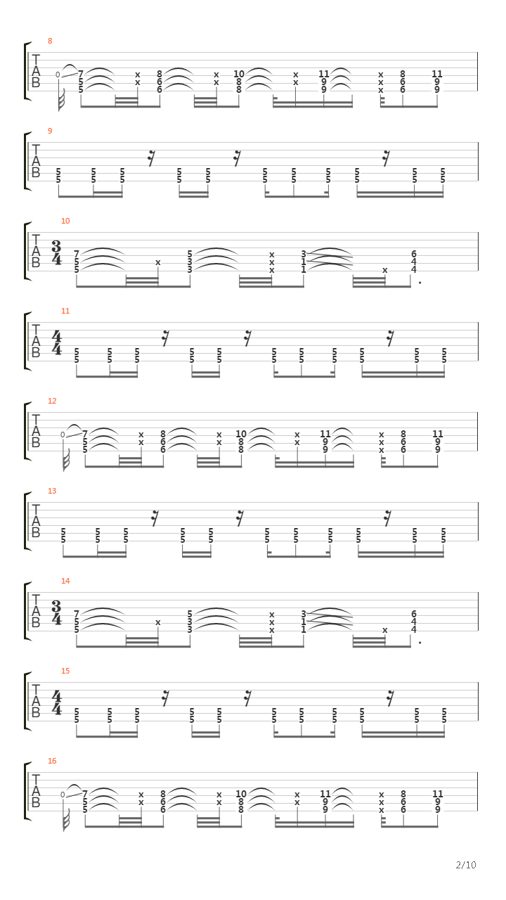 Martin X (part 2)吉他谱