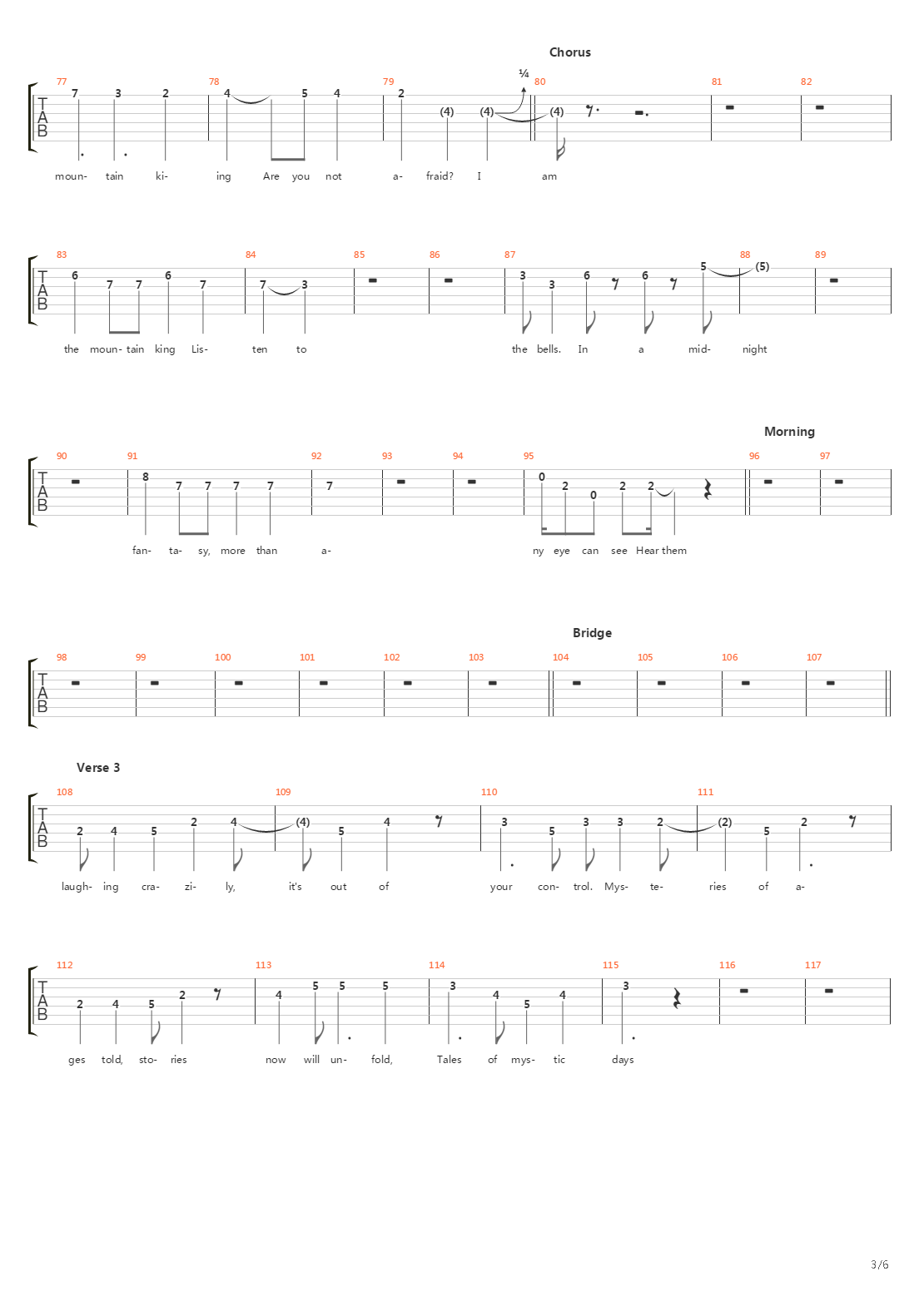 Hall Of The Mountain King吉他谱