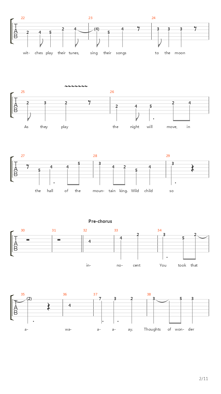 Hall Of The Mountain King吉他谱