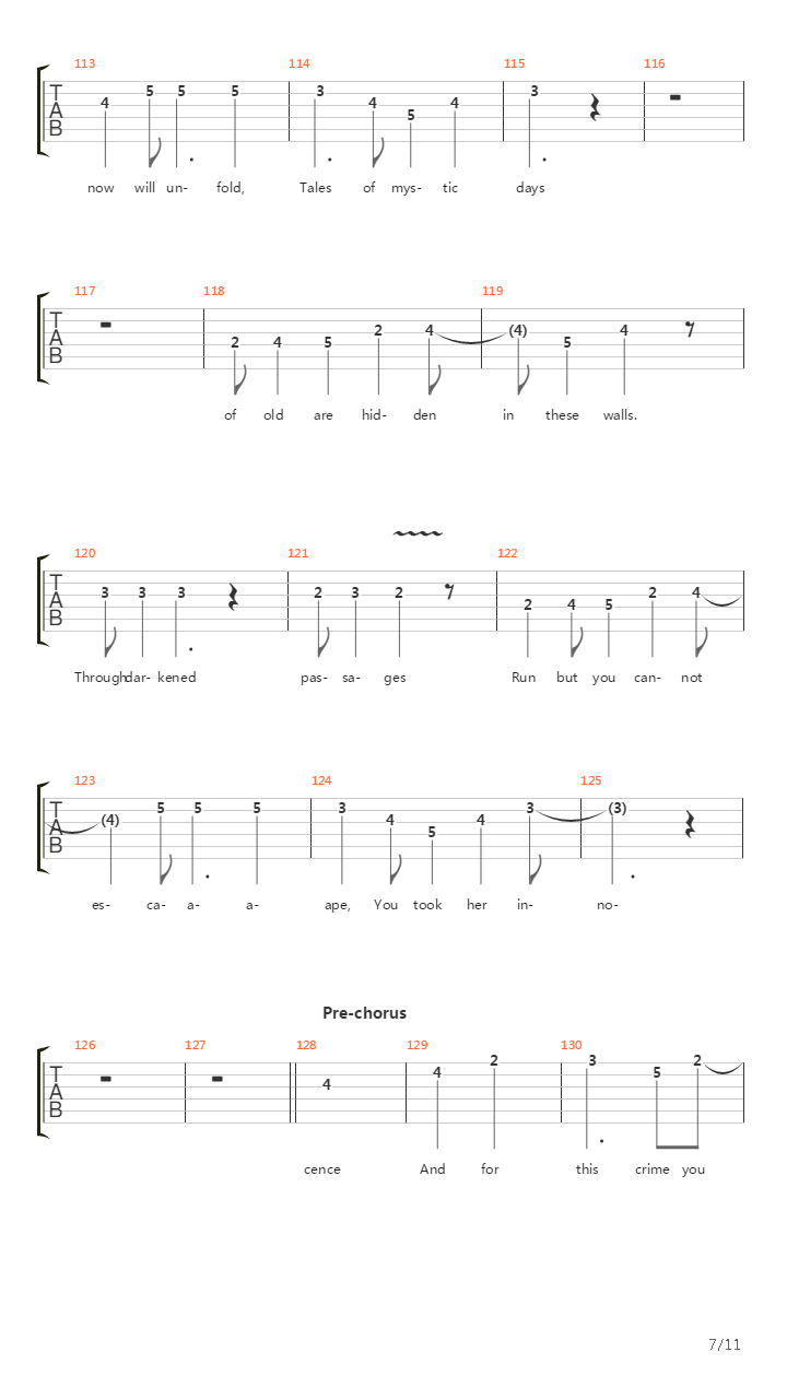 Hall Of The Mountain King吉他谱