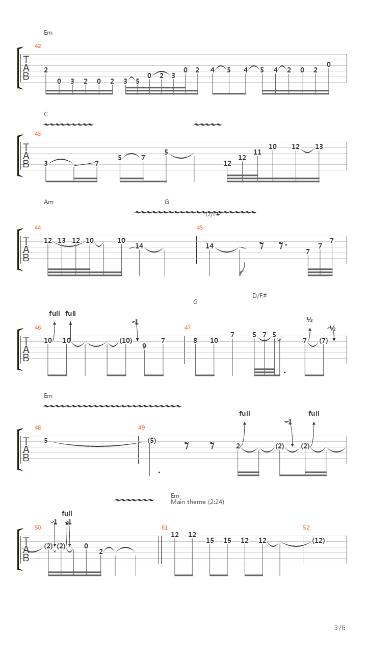 Snowman吉他谱