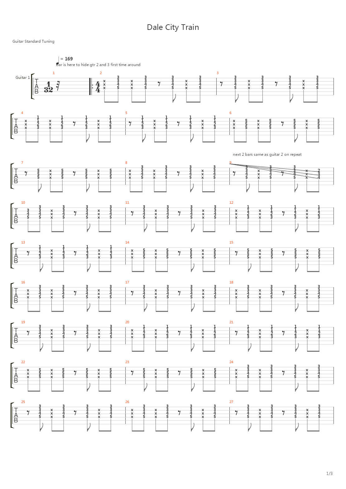 Daly City Train吉他谱